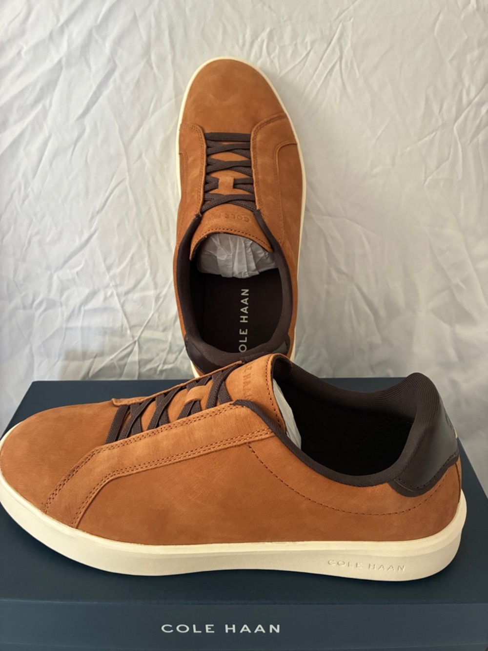 Cole Haan Men's GRND CC DLY LTT Slip Tan Suede